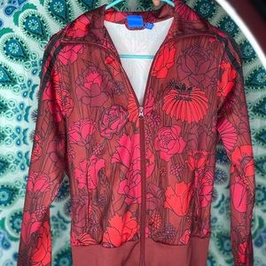 Red adidas jacket